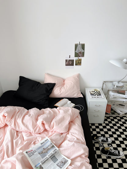 Mixed Color Bedding Set / Barbie Pink + Pastel Pink