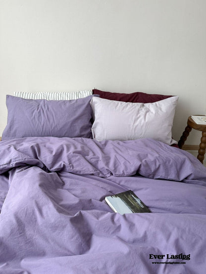 Mixed Color Berry Crush Washed Cotton Bedding Set