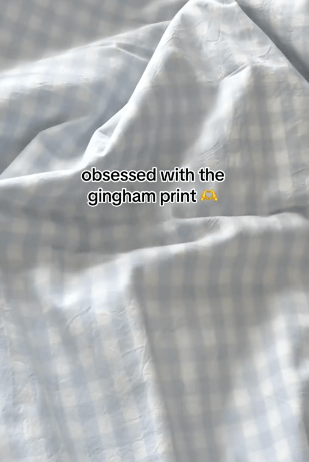 Mixed Gingham Striped Bedding Set / Brown