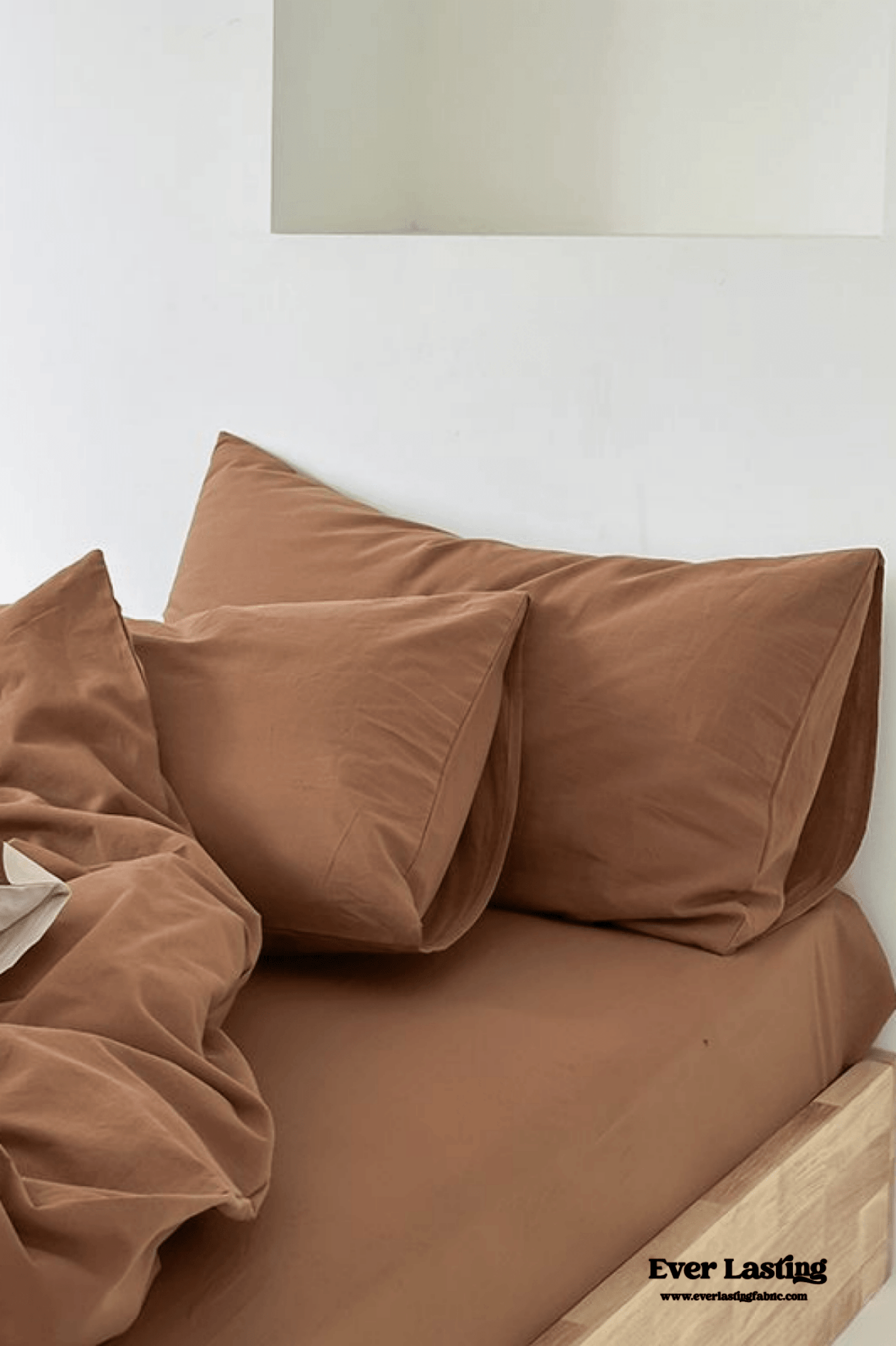 Modern Washed Cotton Bedding Set / Blue