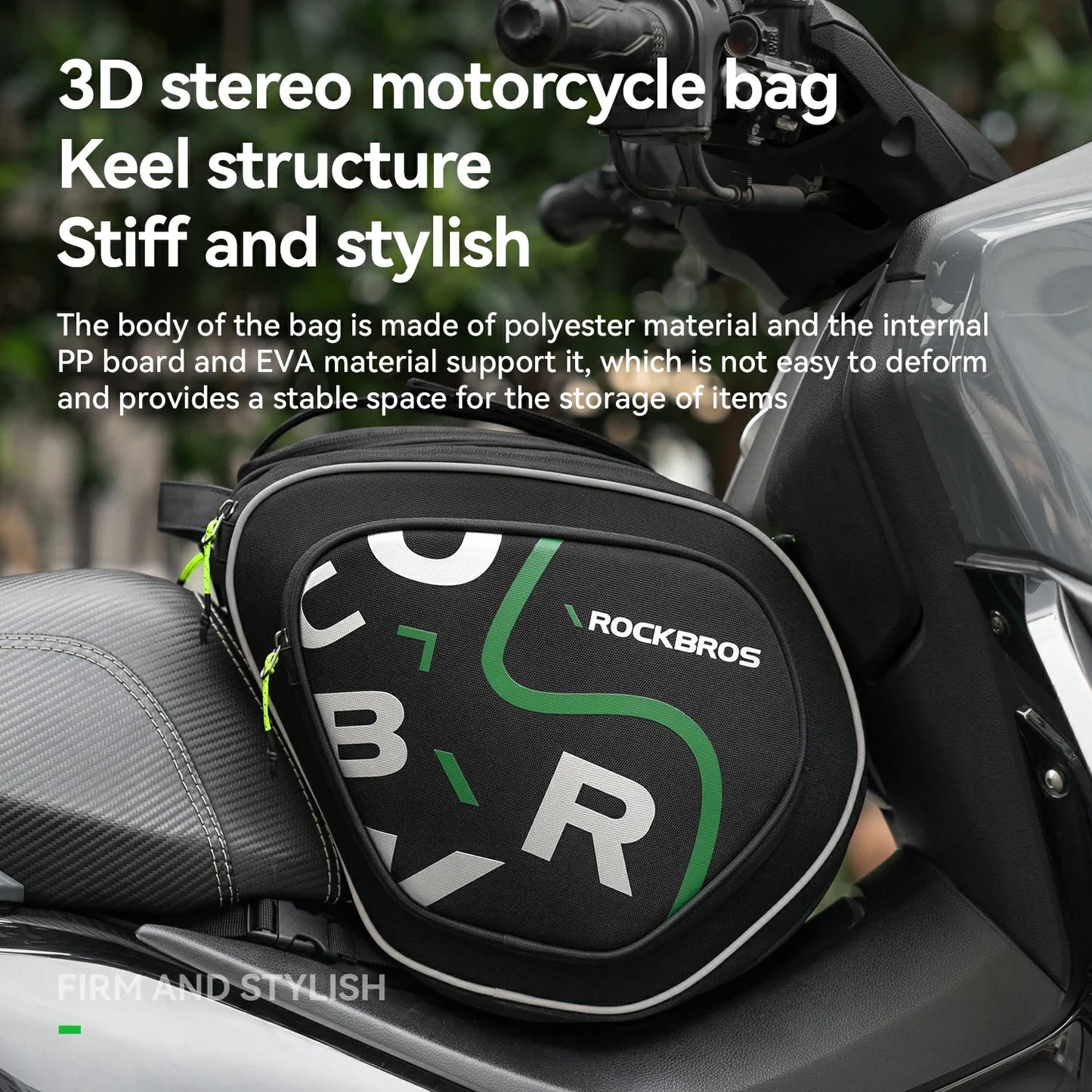Motorcycle Tank Bag Helmet Bag 12L With Rain Cover