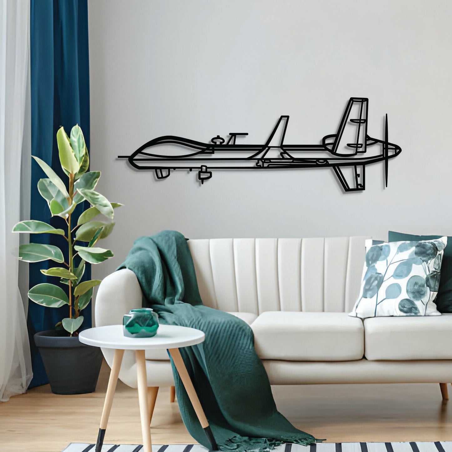 MQ-9B Reaper Metal Aircraft Wall Art - NCP0588