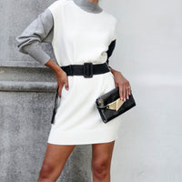 Muse By Magnolia Color Block Belted Sweater Dress - FINAL SALE