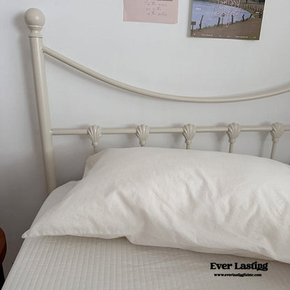 Muted Blush Cotton Pillowcase / Yellow