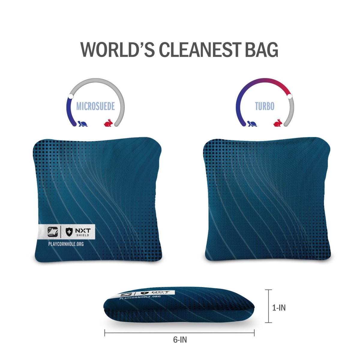 Navy NXT Shield Cornhole Bags