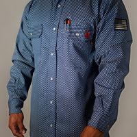 FR Pearl Snap Work Shirt - Honor Navy