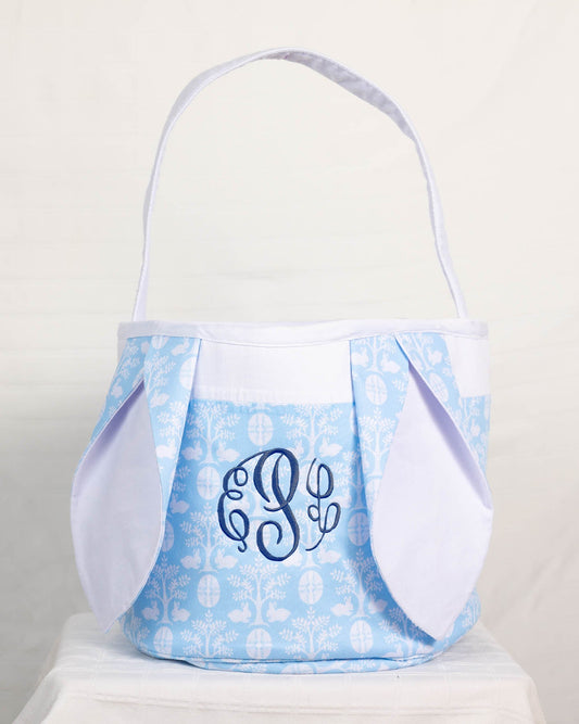 Easter Basket in Blue Bunny- FINAL SALE