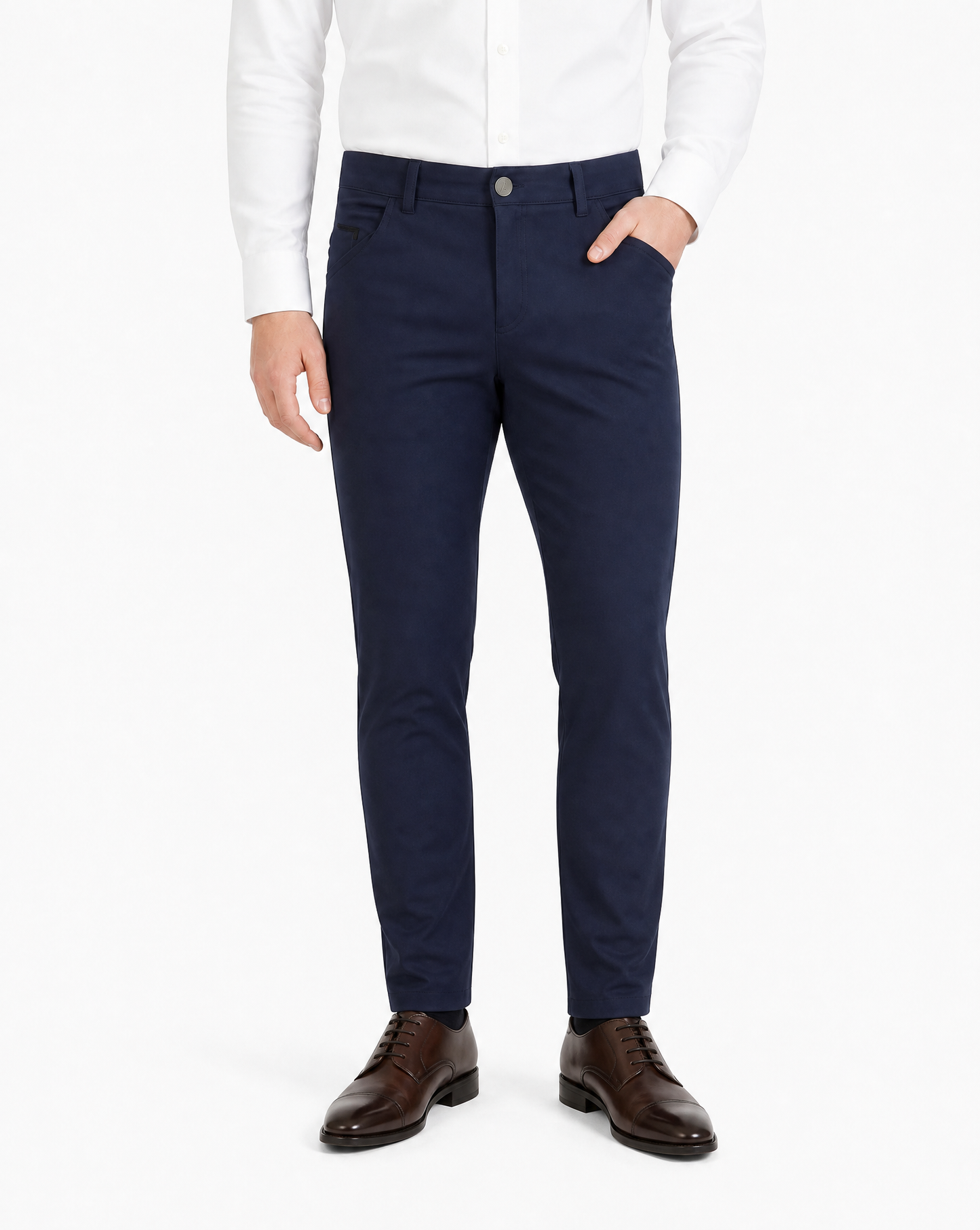 NEW & UPDATED Super - Stretch Men's Chinos //Casual// Navy - Performance Collection