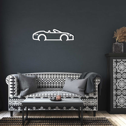 Automotive metal wall art convertible silhouette Automotive Gift