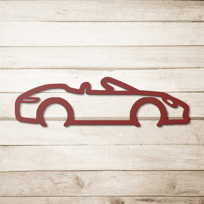 Automotive metal wall art convertible silhouette Automotive Gift