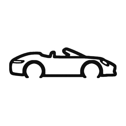 Automotive metal wall art convertible silhouette Automotive Gift