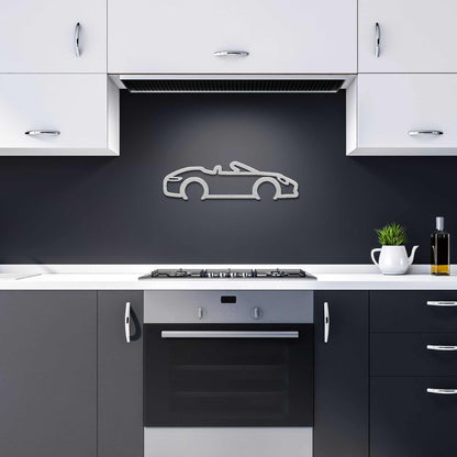 Automotive metal wall art convertible silhouette Automotive Gift
