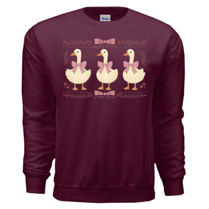 Pink Goose crewneck