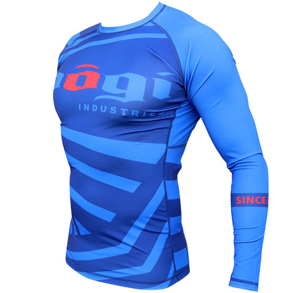 Exeter Long Sleeve Rank Rash Guard - Blue