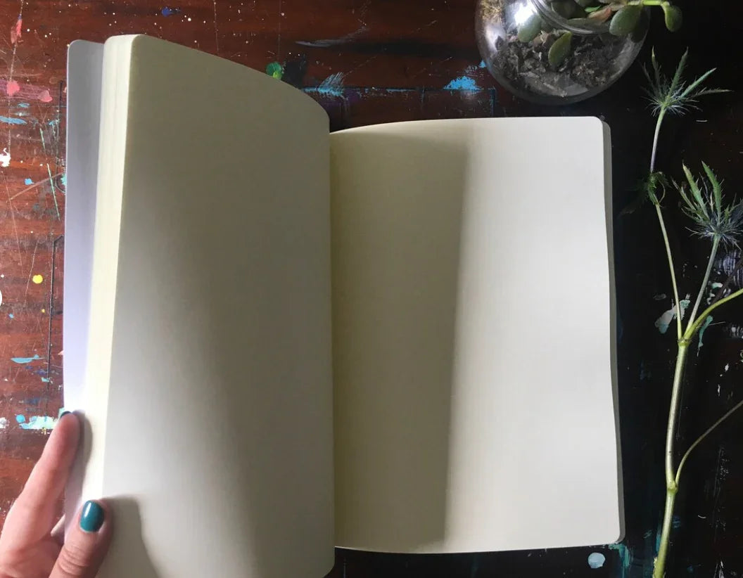 Flower Moon Journal – Hand-Bound Hardcover Art Journal
