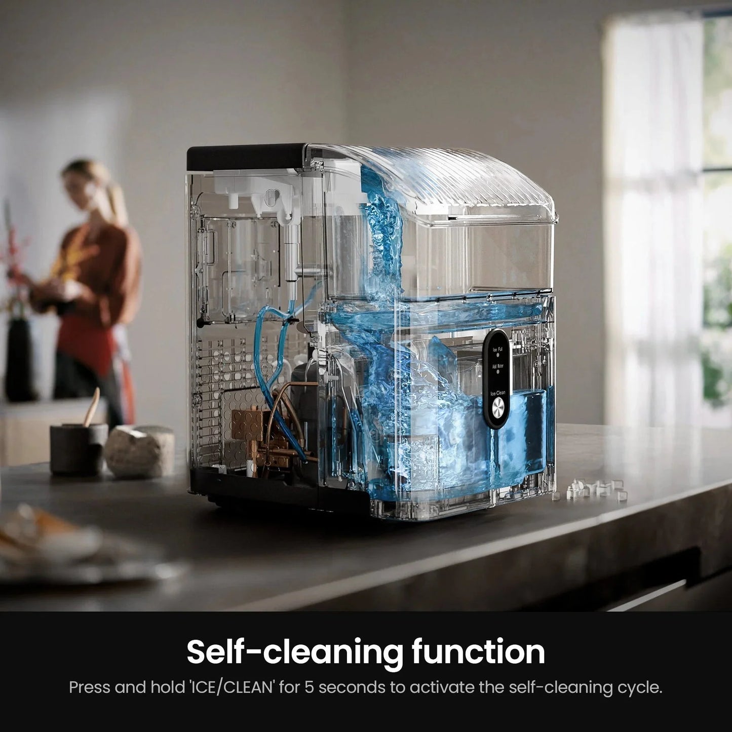 Nugget Sonic Ice Maker Stainless Steel Z5825NB