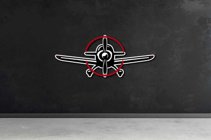Metal Sign Aviation Multicolor Metal Sign Prop Plane