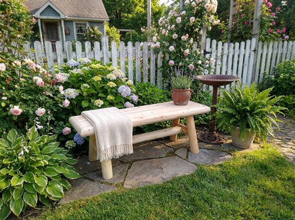 Outdoor Farmhouse Entryway Bench