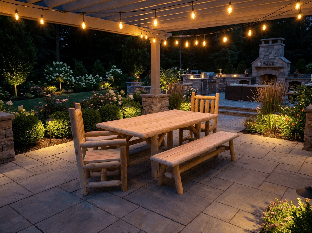 Outdoor Farmhouse Patio Table and Chairs