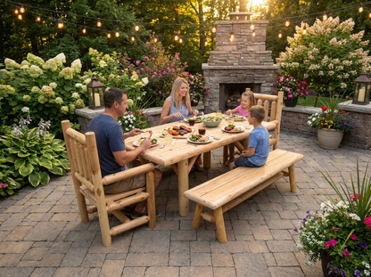 Outdoor Farmhouse Patio Table and Chairs