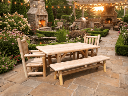 Outdoor Farmhouse Patio Table and Chairs