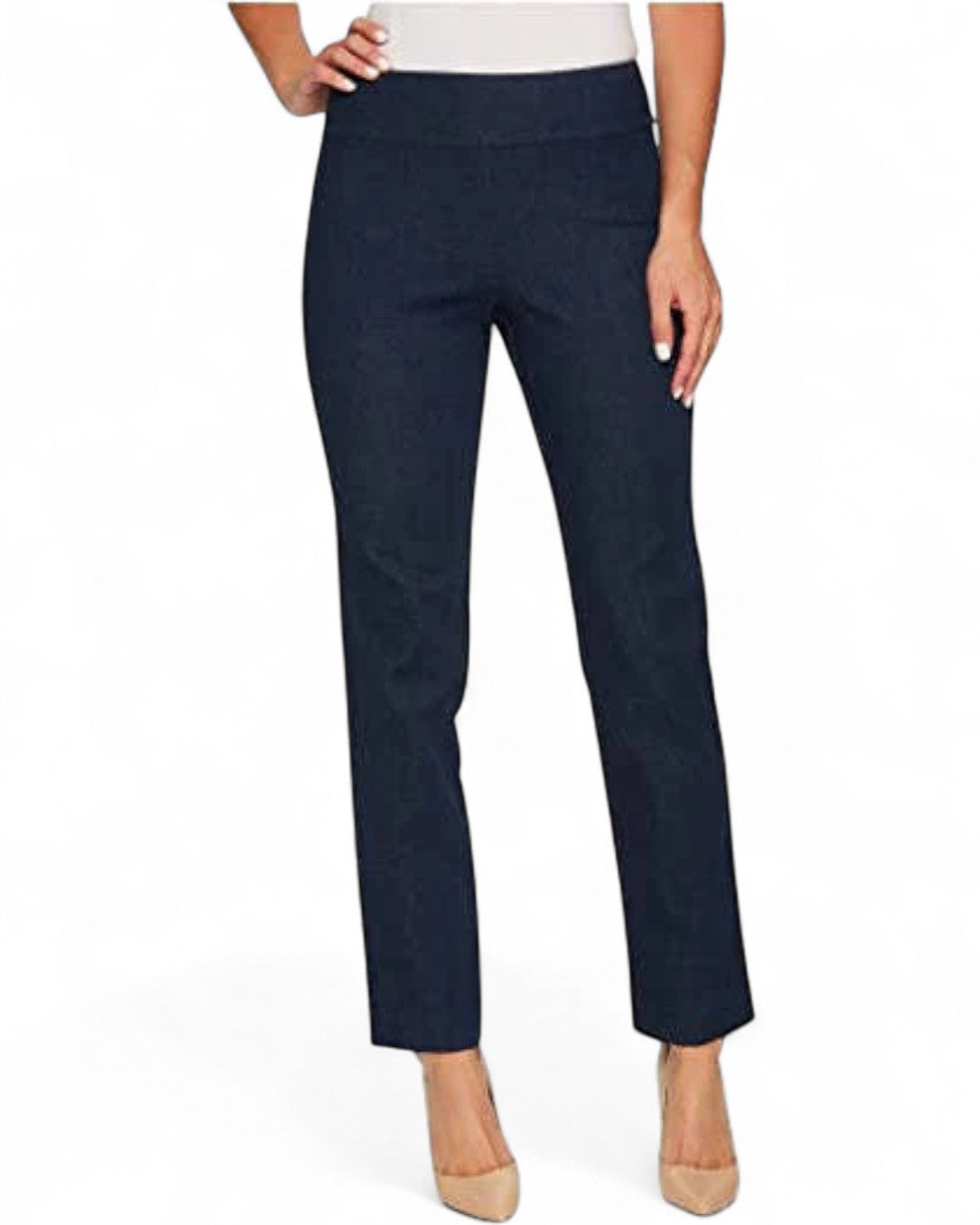 Krazy Larry P607 Denim Ankle Pant - Blue Denim