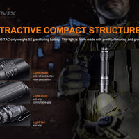 Fenix PD36 TAC Tactical Flashlight - 3000 Lumens