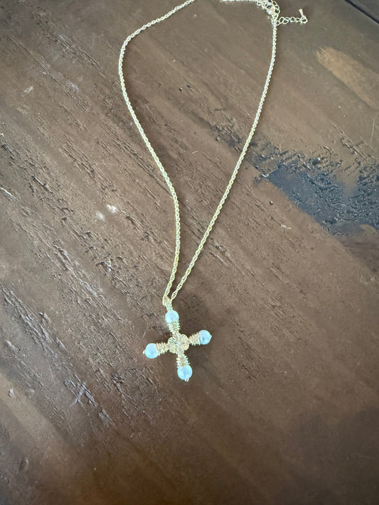 Waterproof Pearl Cross