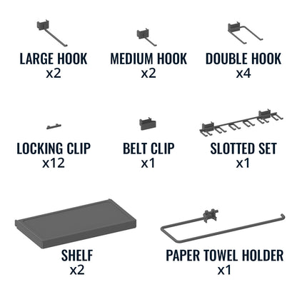 Folding Workbench and Pegboard Workshop Set