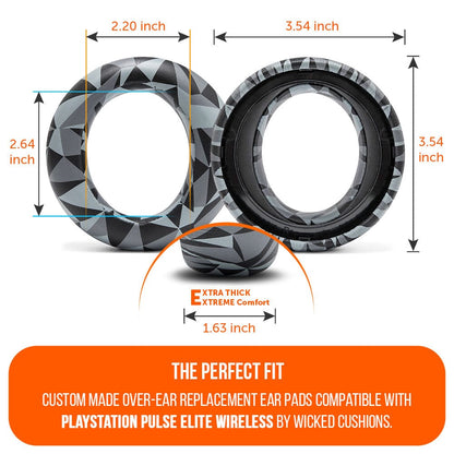 PlayStation Pulse Elite PU Leather Earpads - WC PadZ Pulse Elite