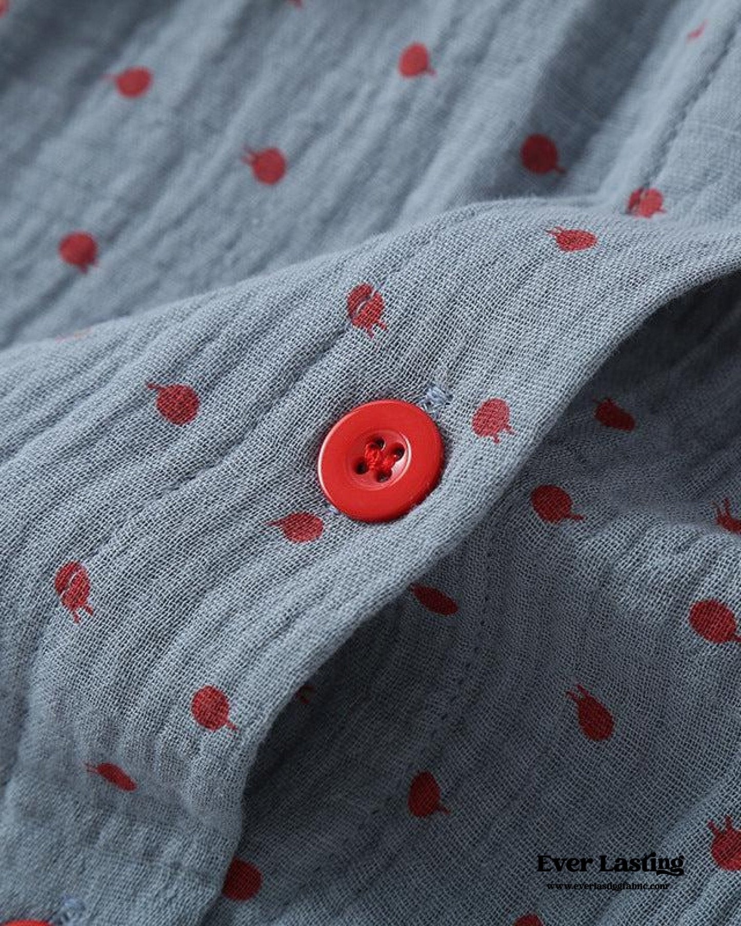 Polka Dot Cute Collared Pajama Set