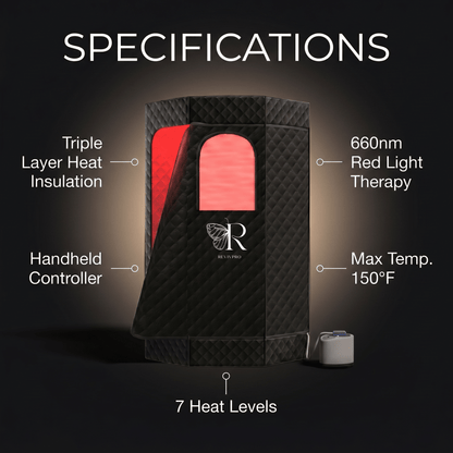 Red Light Therapy Sauna · Half Price of $349 SaunaPro | RevivPro