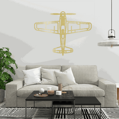 Airplane metal art Retro Aviation Gift for Him