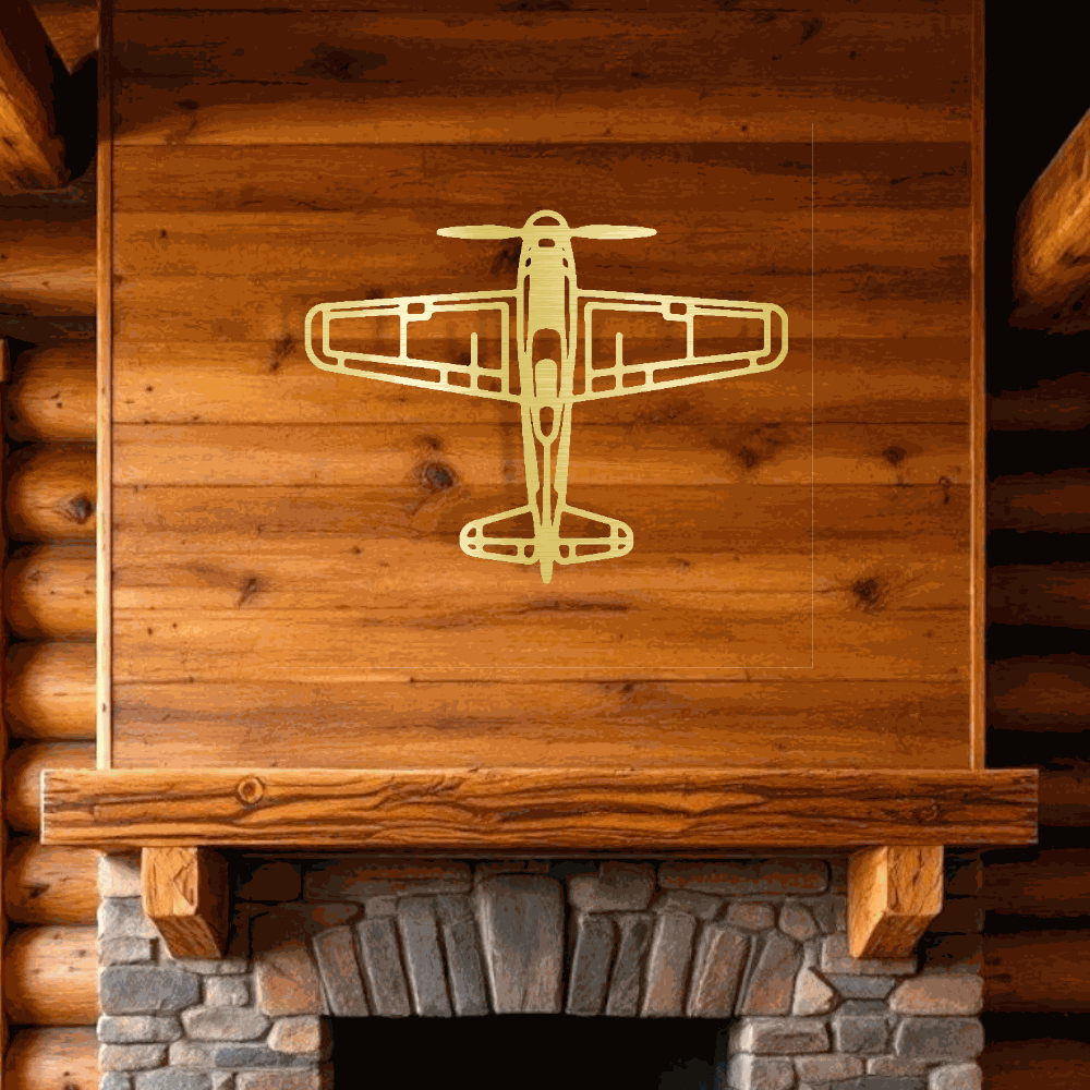 Airplane metal art Retro Aviation Gift for Him