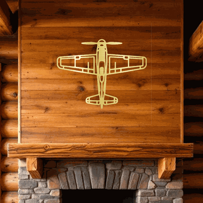Airplane metal art Retro Aviation Gift for Him