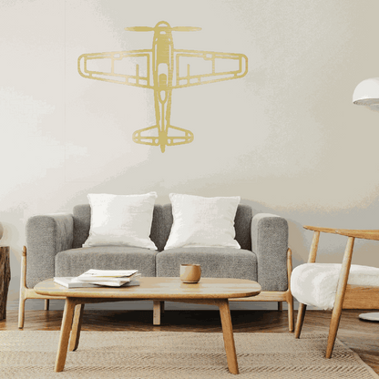 Airplane metal art Retro Aviation Gift for Him
