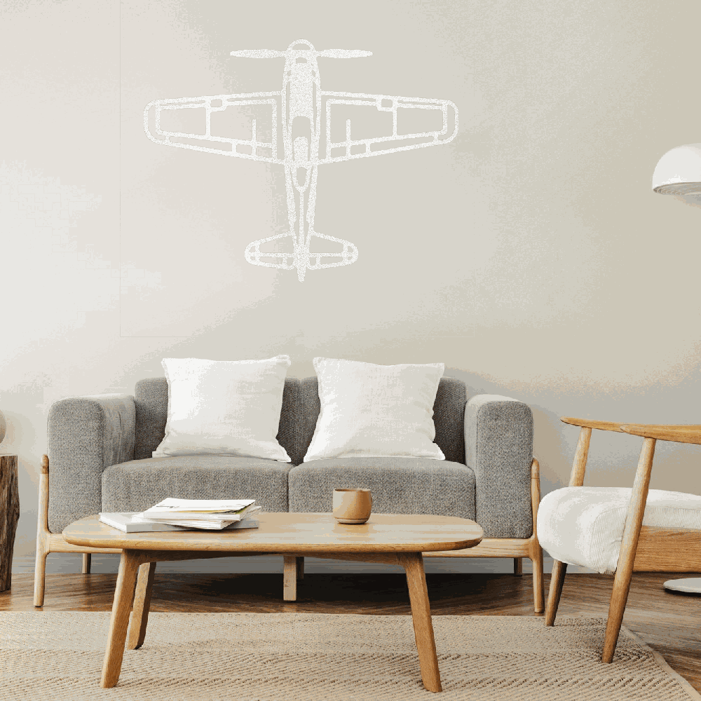 Airplane metal art Retro Aviation Gift for Him