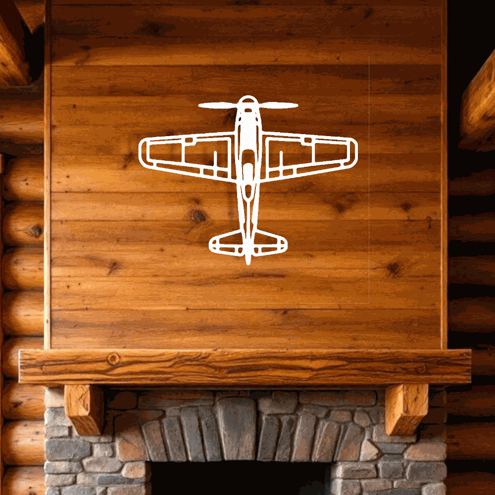 Airplane metal art Retro Aviation Gift for Him