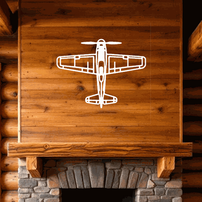 Airplane metal art Retro Aviation Gift for Him