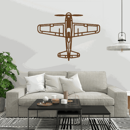 Airplane metal art Retro Aviation Gift for Him