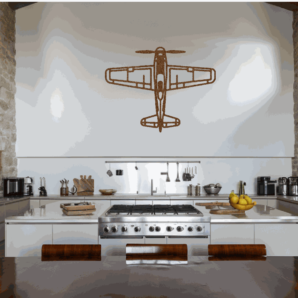 Airplane metal art Retro Aviation Gift for Him