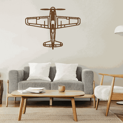 Airplane metal art Retro Aviation Gift for Him