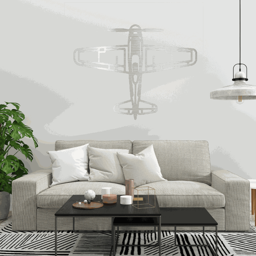 Airplane metal art Retro Aviation Gift for Him