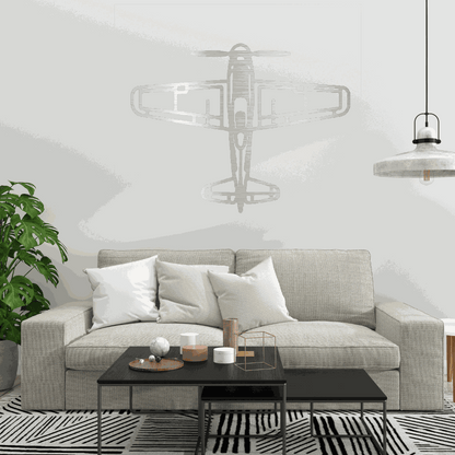 Airplane metal art Retro Aviation Gift for Him