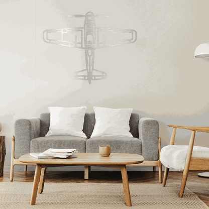 Airplane metal art Retro Aviation Gift for Him