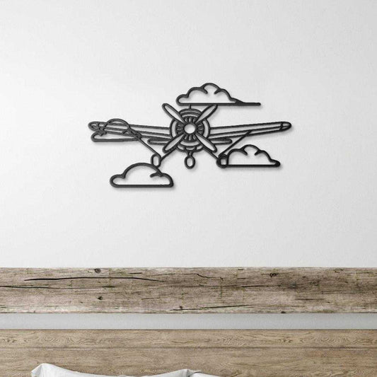 Aviation metal wall art