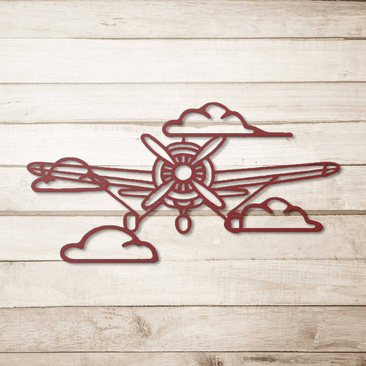 Aviation metal wall art
