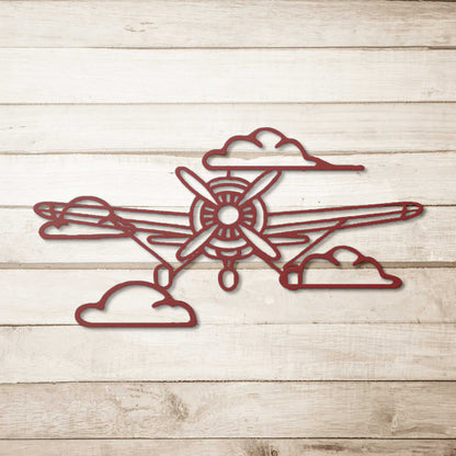 Aviation metal wall art
