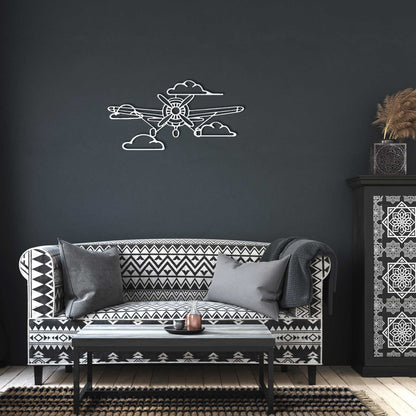 Aviation metal wall art