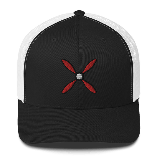 Aviation hat Prop and Piston #2 Five Trucker Cap Embroidered